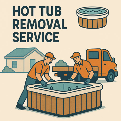 Hot tub removal service