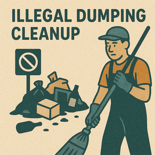Illegal dumping cleanup